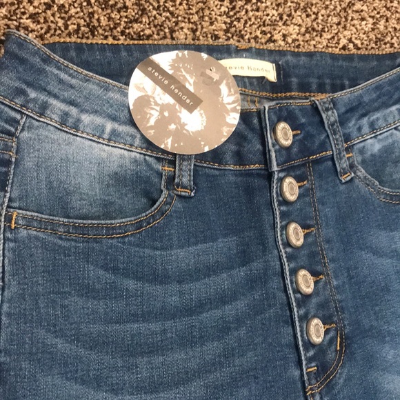 Stevie Hender High Waisted 5 Button Skinny Jeans - Picture 2 of 8